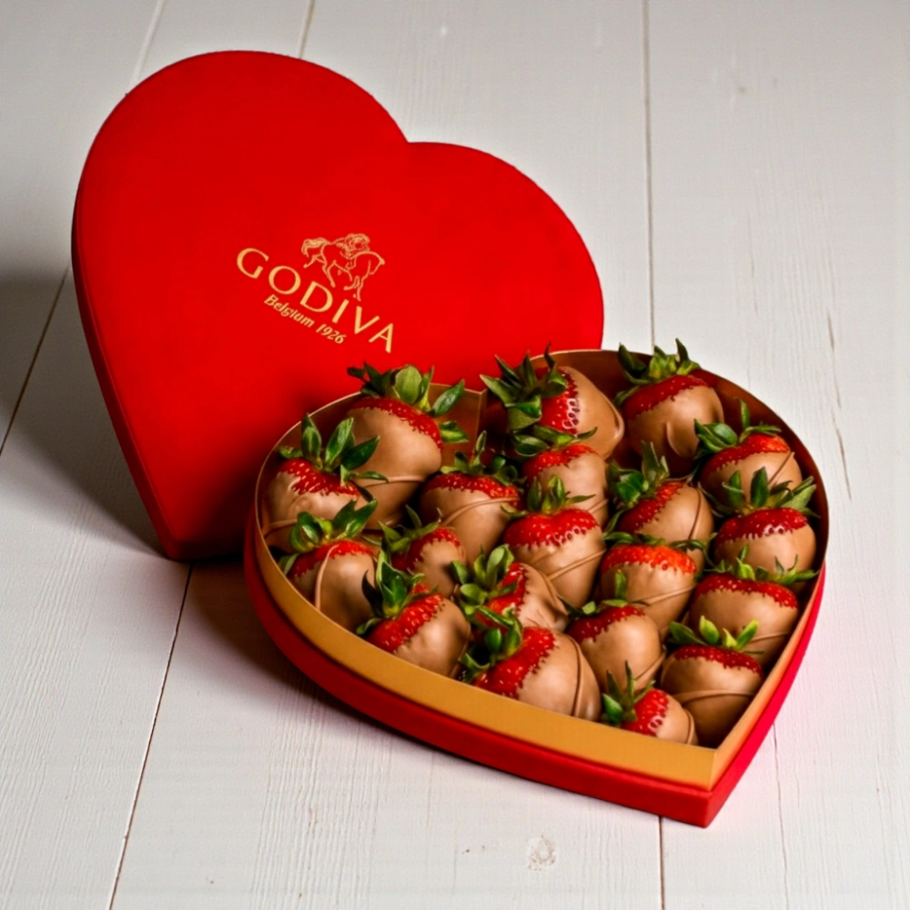 Godiva Strawberry Coeur Box Big
